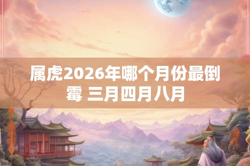 属虎2026年哪个月份最倒霉 三月四月八月