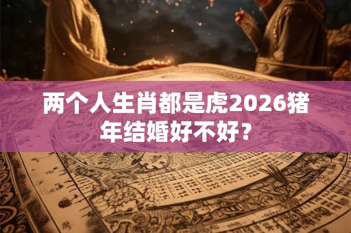 两个人生肖都是虎2026猪年结婚好不好？