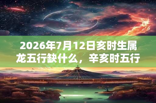 2026年7月12日亥时生属龙五行缺什么，辛亥时五行缺什么
