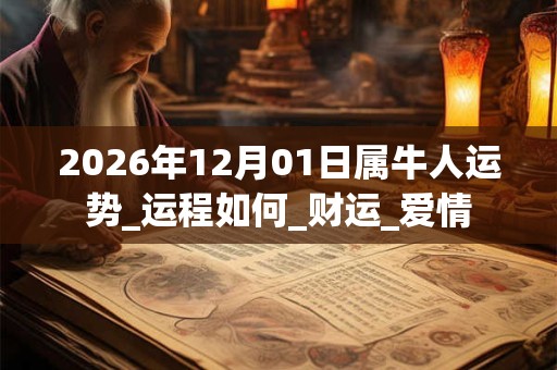 2026年12月01日属牛人运势_运程如何_财运_爱情