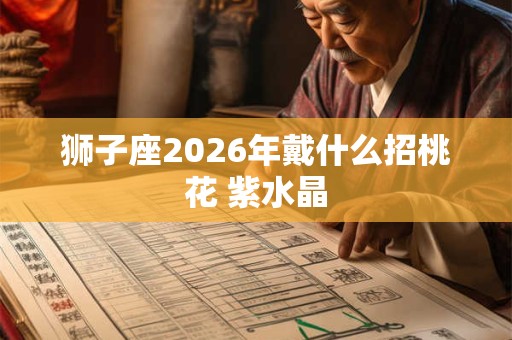 狮子座2026年戴什么招桃花 紫水晶