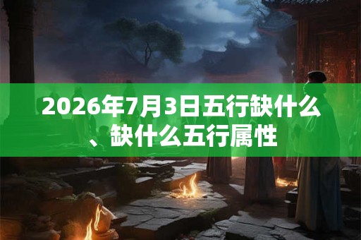 2026年7月3日五行缺什么、缺什么五行属性