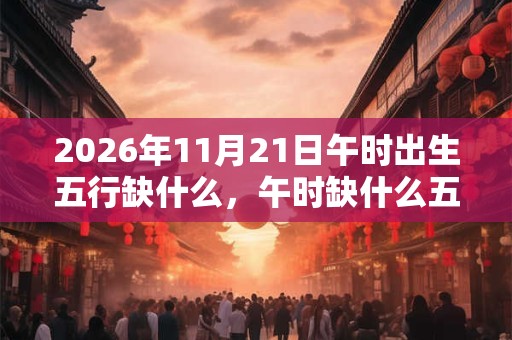 2026年11月21日午时出生五行缺什么，午时缺什么五行