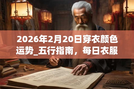 2026年2月20日穿衣颜色运势_五行指南，每日衣服颜色幸运色