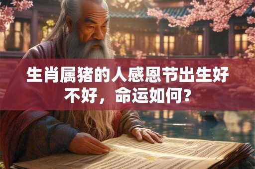 生肖属猪的人感恩节出生好不好，命运如何？