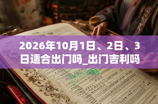 2026年10月1日、2日、3日适合出门吗_出门吉利吗