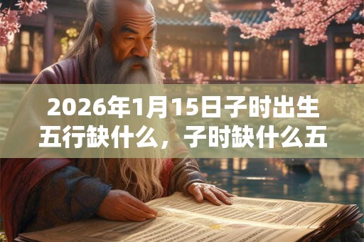 2026年1月15日子时出生五行缺什么，子时缺什么五行