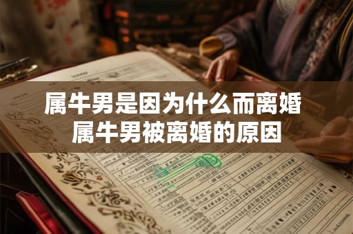 属牛男是因为什么而离婚 属牛男被离婚的原因