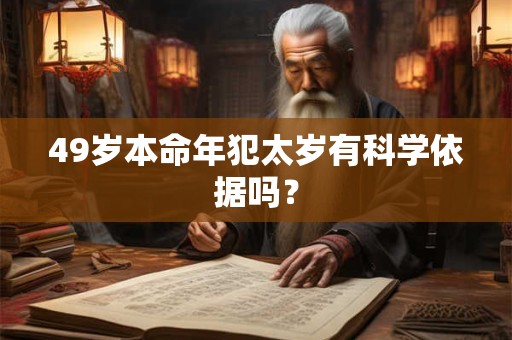 49岁本命年犯太岁有科学依据吗？