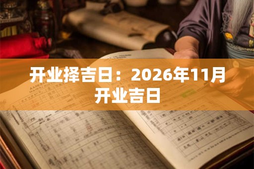 开业择吉日：2026年11月开业吉日