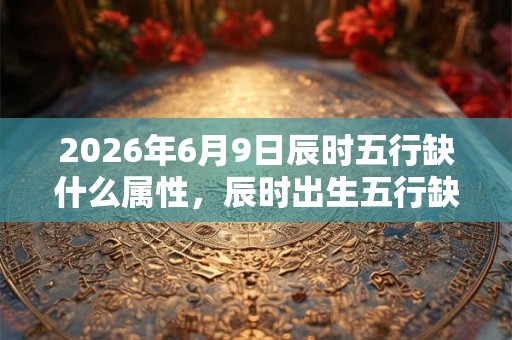 2026年6月9日辰时五行缺什么属性，辰时出生五行缺什么
