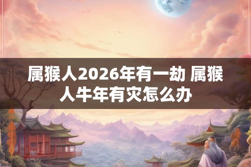 属猴人2026年有一劫 属猴人牛年有灾怎么办