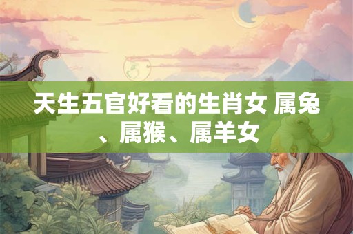 天生五官好看的生肖女 属兔、属猴、属羊女