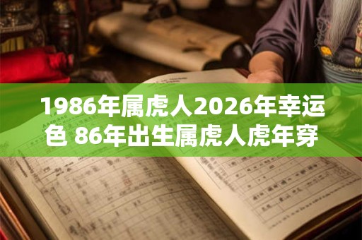 1986年属虎人2026年幸运色 86年出生属虎人虎年穿什么颜色衣服好