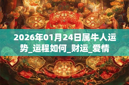 2026年01月24日属牛人运势_运程如何_财运_爱情