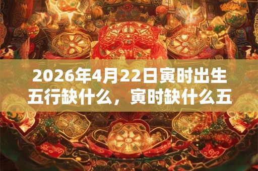 2026年4月22日寅时出生五行缺什么，寅时缺什么五行