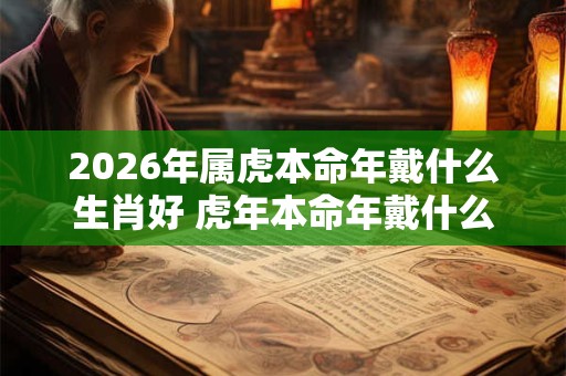 2026年属虎本命年戴什么生肖好 虎年本命年戴什么属相转运