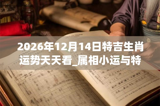 2026年12月14日特吉生肖运势天天看_属相小运与特吉生肖播报 2026年12月14日特吉生肖运势天天看_属相小运与特吉生肖播报