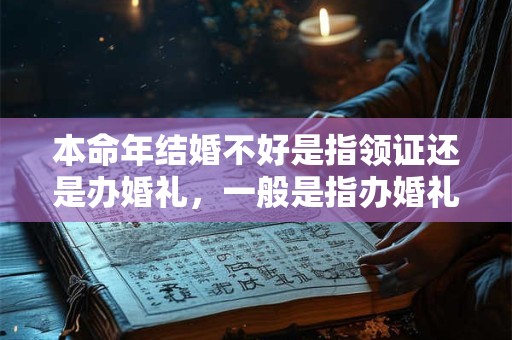 本命年结婚不好是指领证还是办婚礼,一般是指办婚礼 本命年结婚不好是指领证还是办婚礼,一般是指办婚礼
