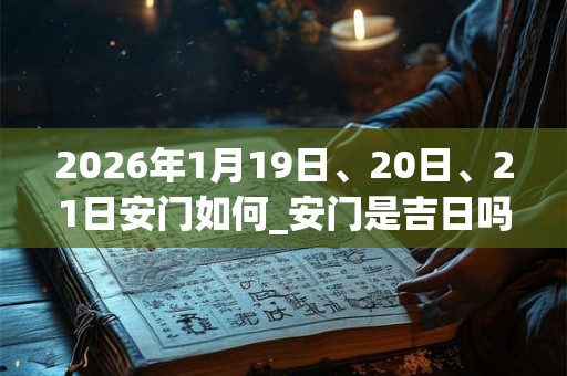 2026年1月19日、20日、21日安门如何_安门是吉日吗
