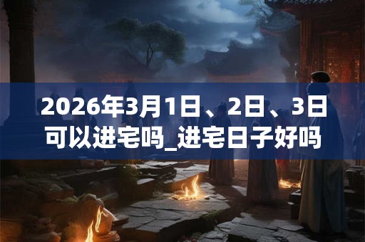 2026年3月1日、2日、3日可以进宅吗_进宅日子好吗