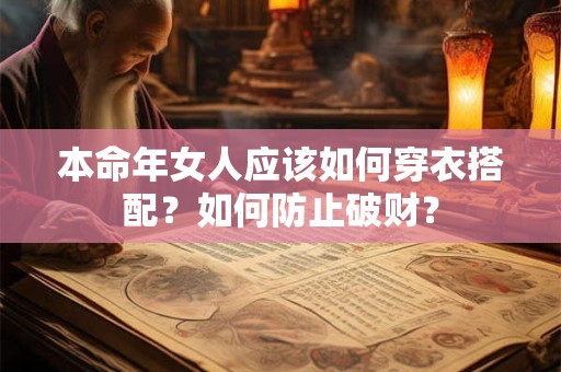 本命年女人应该如何穿衣搭配？如何防止破财？