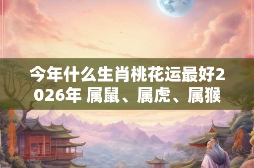 今年什么生肖桃花运最好2026年 属鼠、属虎、属猴