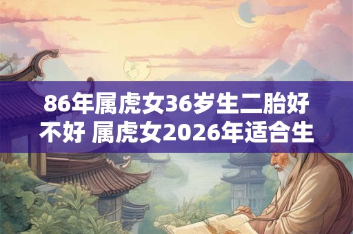 86年属虎女36岁生二胎好不好 属虎女2026年适合生孩子吗