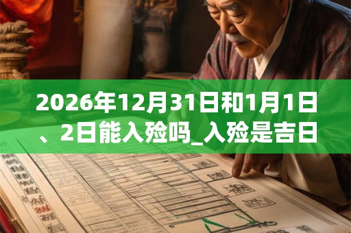 2026年12月31日和1月1日、2日能入殓吗_入殓是吉日吗