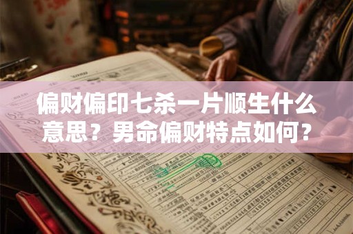 偏财偏印七杀一片顺生什么意思?男命偏财特点如何? 偏财偏印七杀一片顺生什么意思?男命偏财特点如何?