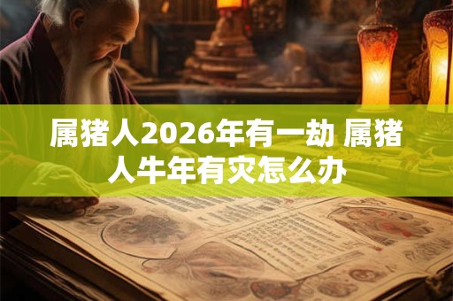 属猪人2026年有一劫 属猪人牛年有灾怎么办
