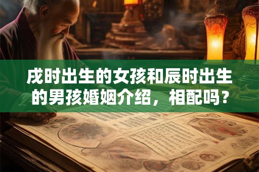 戌时出生的女孩和辰时出生的男孩婚姻介绍，相配吗？
