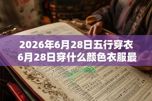 2026年6月28日五行穿衣 6月28日穿什么颜色衣服最旺运 2026年6月28日五行穿衣 6月28日穿什么颜色衣服最旺运