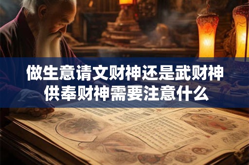 做生意请文财神还是武财神 供奉财神需要注意什么