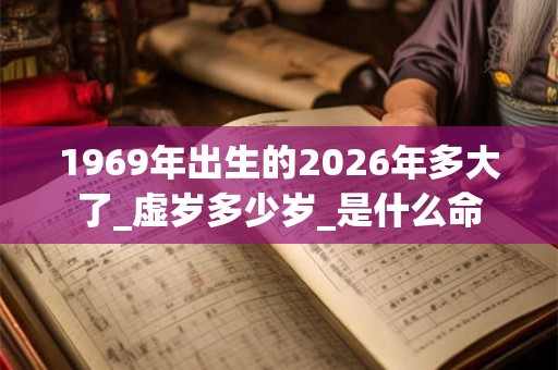 1969年出生的2026年多大了_虚岁多少岁_是什么命