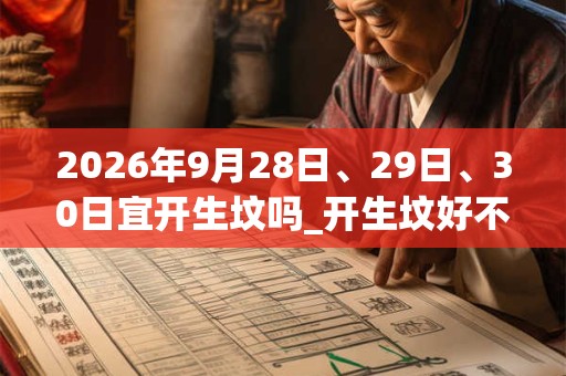 2026年9月28日、29日、30日宜开生坟吗_开生坟好不好