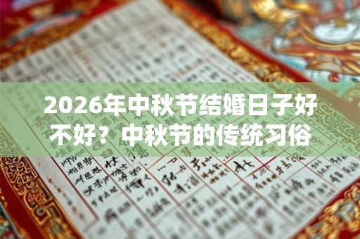 2026年中秋节结婚日子好不好？中秋节的传统习俗