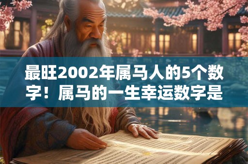 最旺2002年属马人的5个数字！属马的一生幸运数字是几