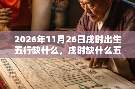 2026年11月26日戌时出生五行缺什么，戌时缺什么五行