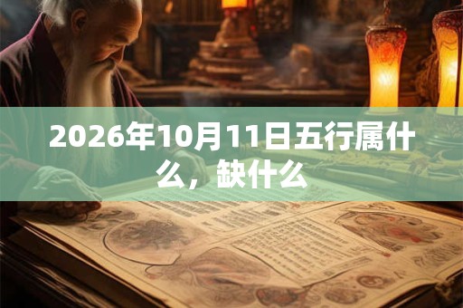 2026年10月11日五行属什么，缺什么
