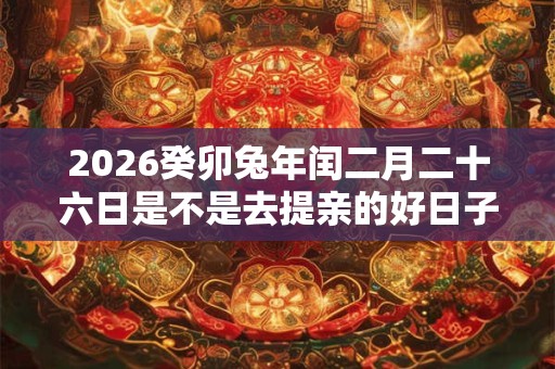 2026癸卯兔年闰二月二十六日是不是去提亲的好日子？