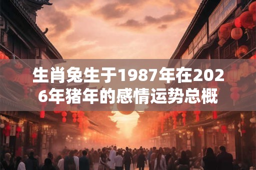 生肖兔生于1987年在2026年猪年的感情运势总概