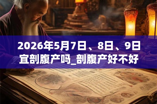 2026年5月7日、8日、9日宜剖腹产吗_剖腹产好不好