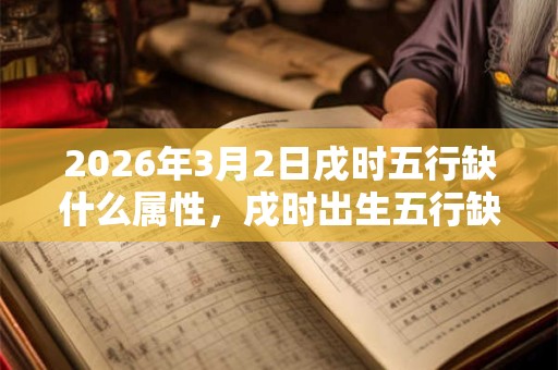 2026年3月2日戌时五行缺什么属性，戌时出生五行缺什么