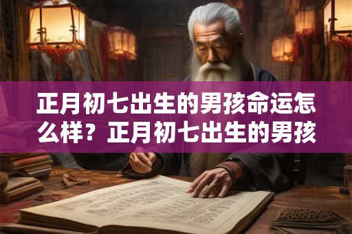正月初七出生的男孩命运怎么样？正月初七出生的男孩名字