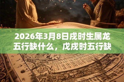 2026年3月8日戌时生属龙五行缺什么,戊戌时五行缺什么 2026年3月8日戌时生属龙五行缺什么,戊戌时五行缺什么
