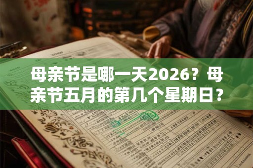 母亲节是哪一天2026？母亲节五月的第几个星期日？