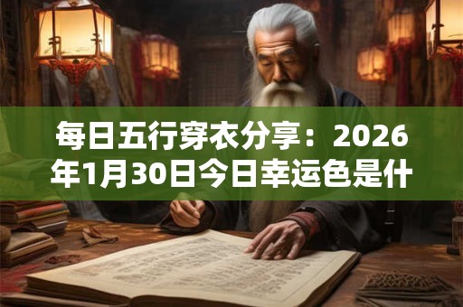 每日五行穿衣分享：2026年1月30日今日幸运色是什么
