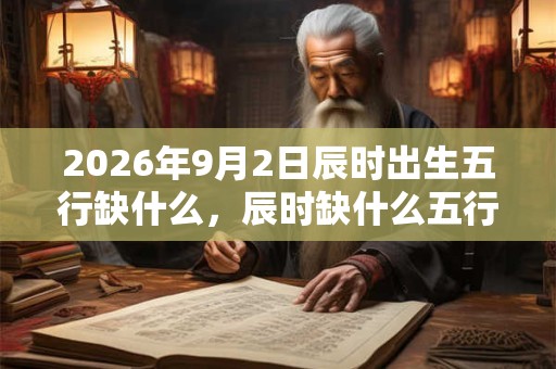 2026年9月2日辰时出生五行缺什么，辰时缺什么五行