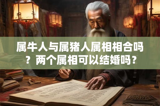 属牛人与属猪人属相相合吗？两个属相可以结婚吗？
